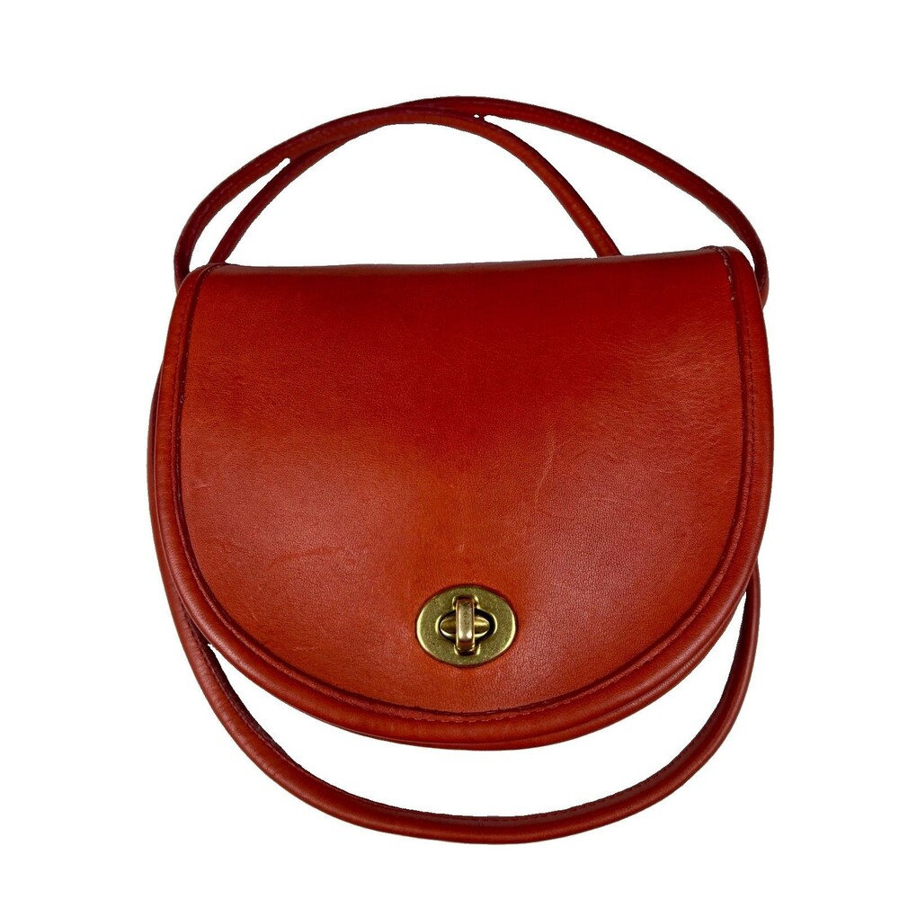 Vintage Coach Spectator Mini Crossbody Bag 9825 In Red